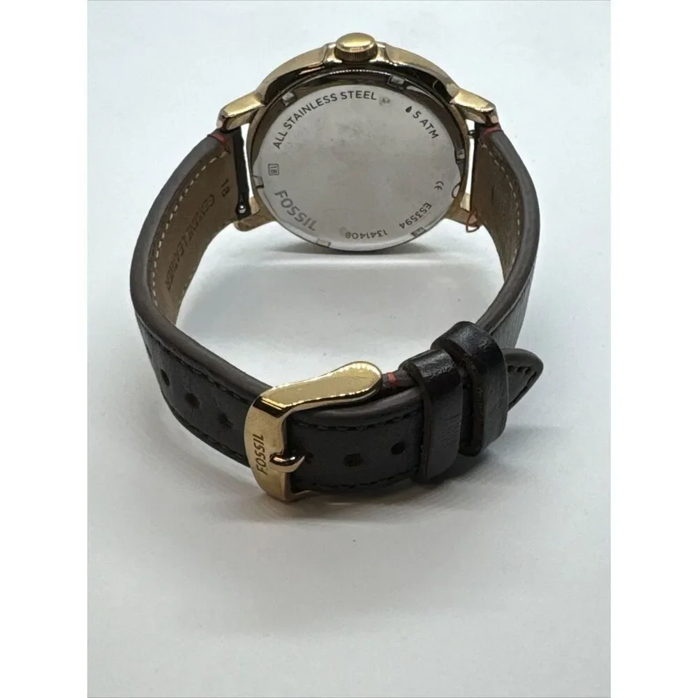 Fossil Chelsey ES3594 Women's Brown Leather Analogue Dial Quartz Watch JNA364